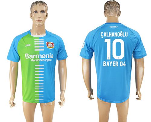 Bayer Leverkusen #10 Calhanoglu Sec Away Soccer Club Jersey - Click Image to Close